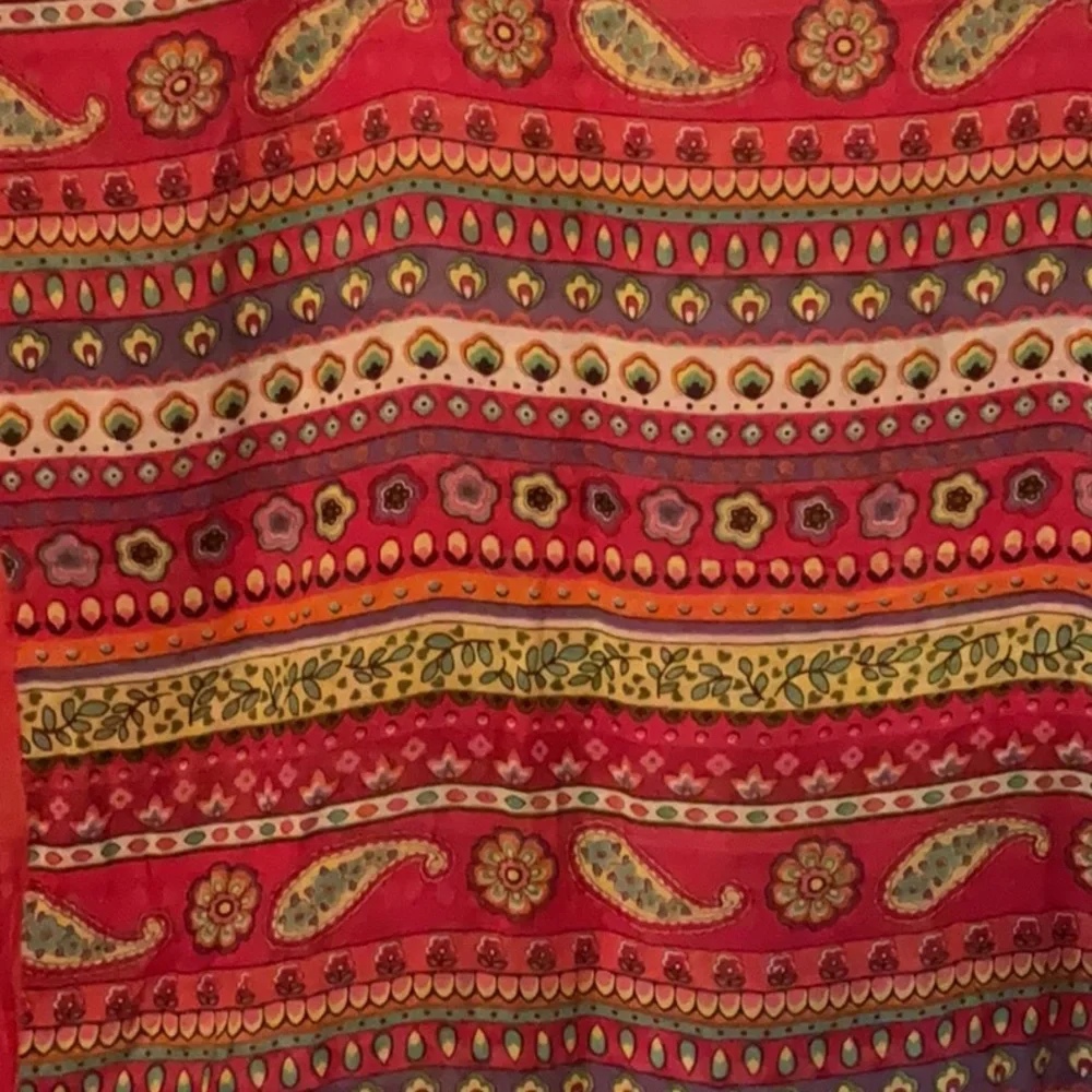 Vera Bradley Paisley Floral Pom Infinity Scaef - Picture 5 of 8